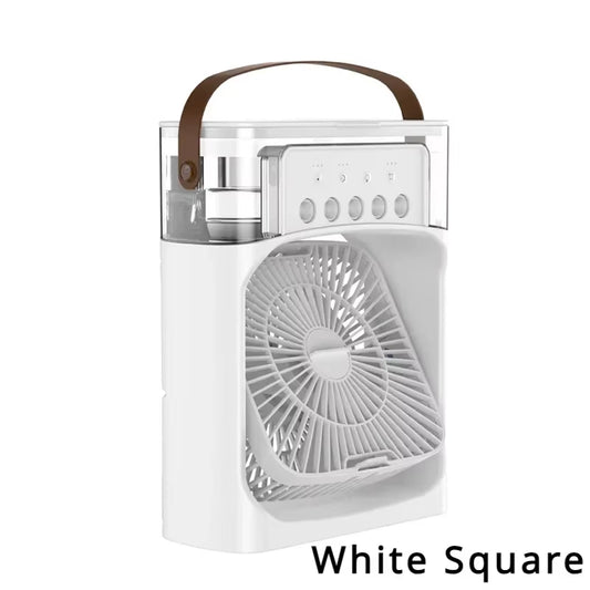 Mist Fan Portable Fan Air Conditioners USB Electric Fan LED Night Light Water Mist Fun 3 in 1 Air Humidifie for Home